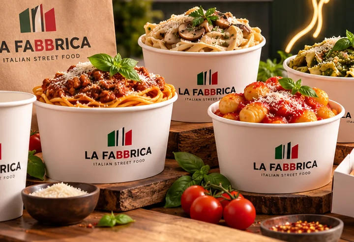 Variedad de pastas con salsas italianas